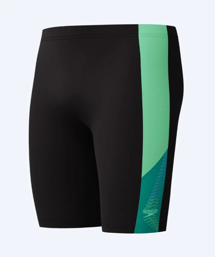 Speedo długie kąpielówki dla mężczyzn - Dive - Czarny/zielony - Image 7