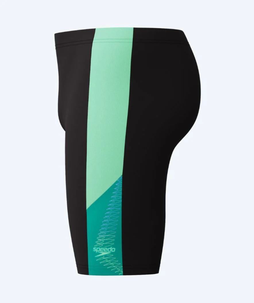 Speedo długie kąpielówki dla mężczyzn - Dive - Czarny/zielony - Image 9