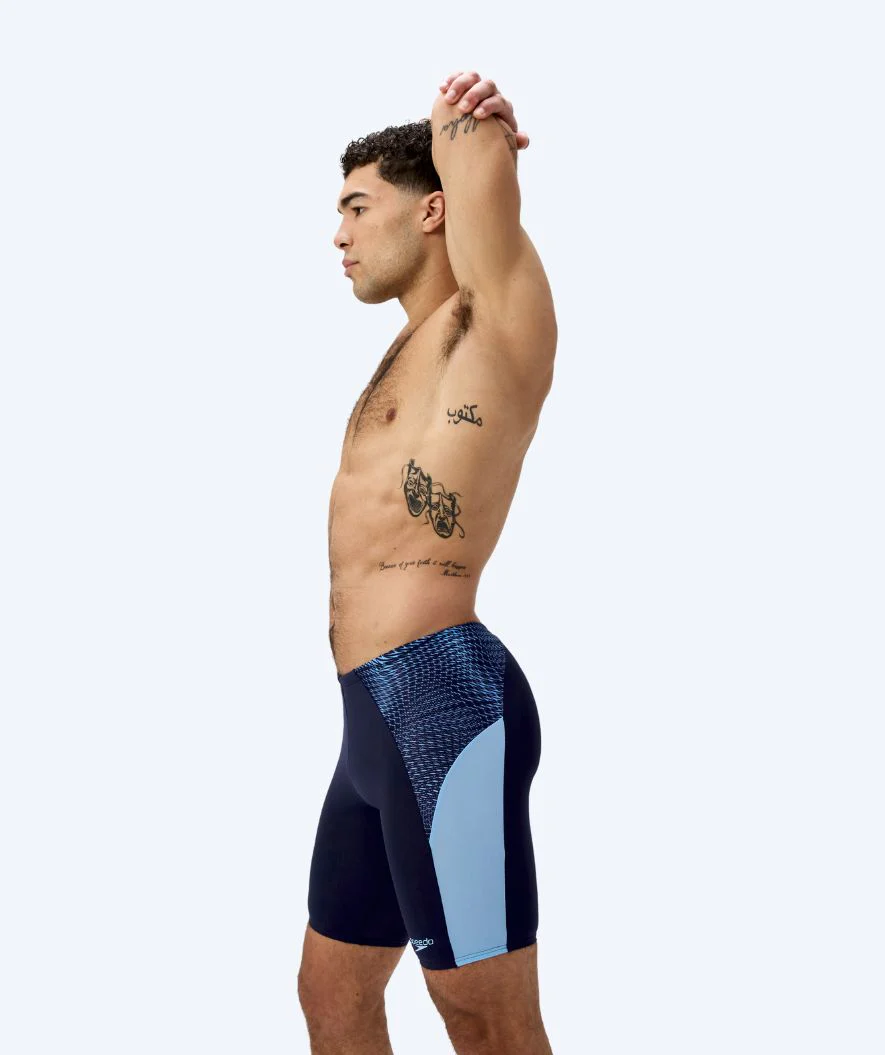 Speedo długie kąpielówki dla mężczyzn - Endurance Max Splice - Ciemnoniebieski/jasnoniebieski - Image 4