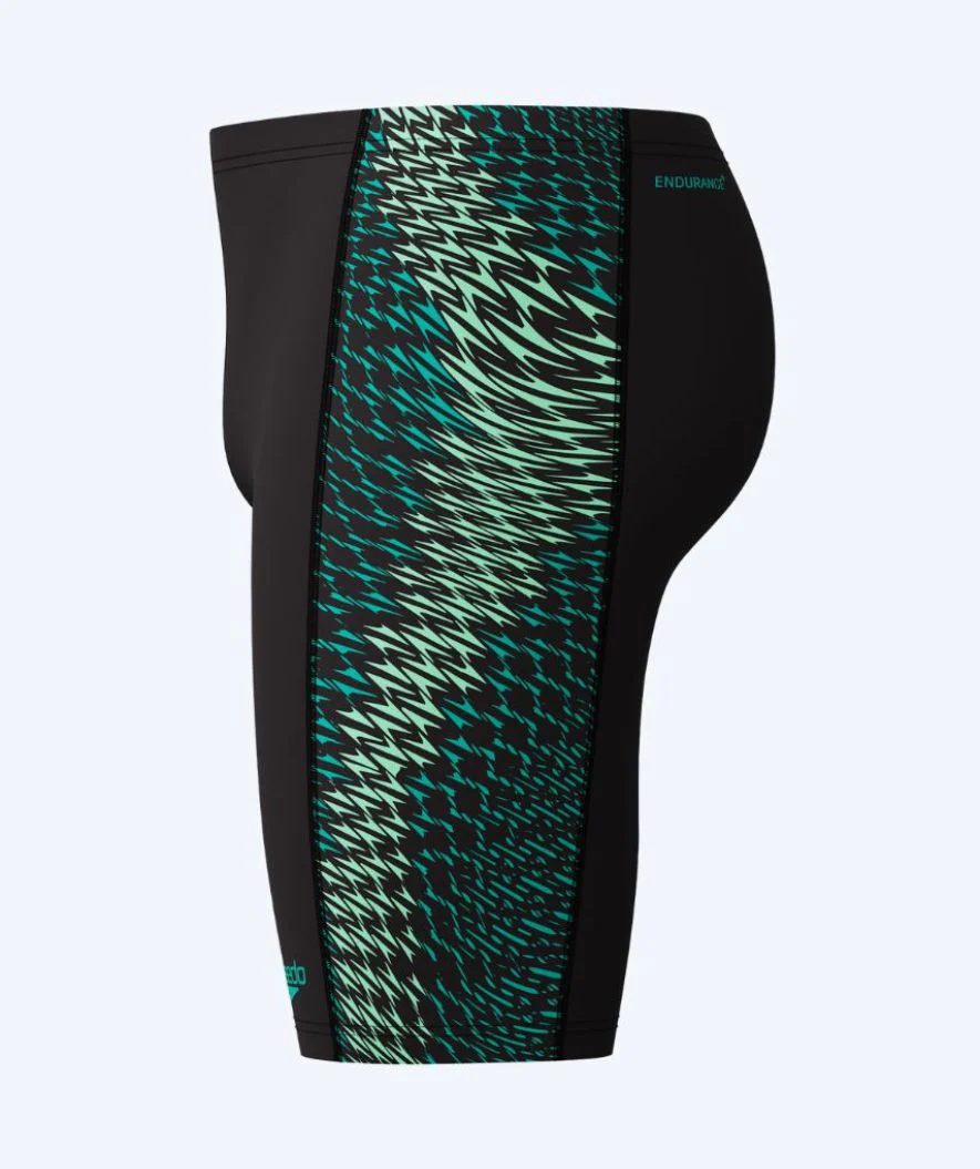 Speedo długie kąpielówki dla mężczyzn - Endurance Max Tech Pannel - Czarne/zielone - Image 10