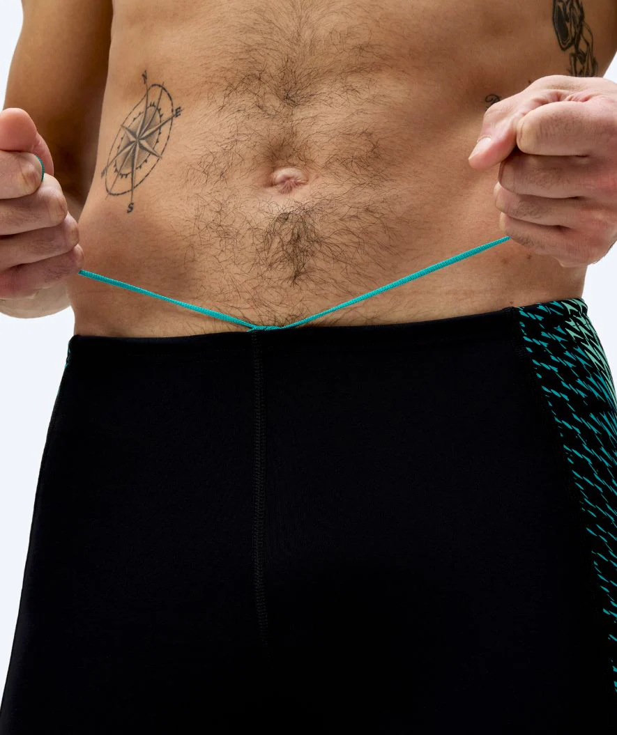Speedo długie kąpielówki dla mężczyzn - Endurance Max Tech Pannel - Czarne/zielone - Image 5