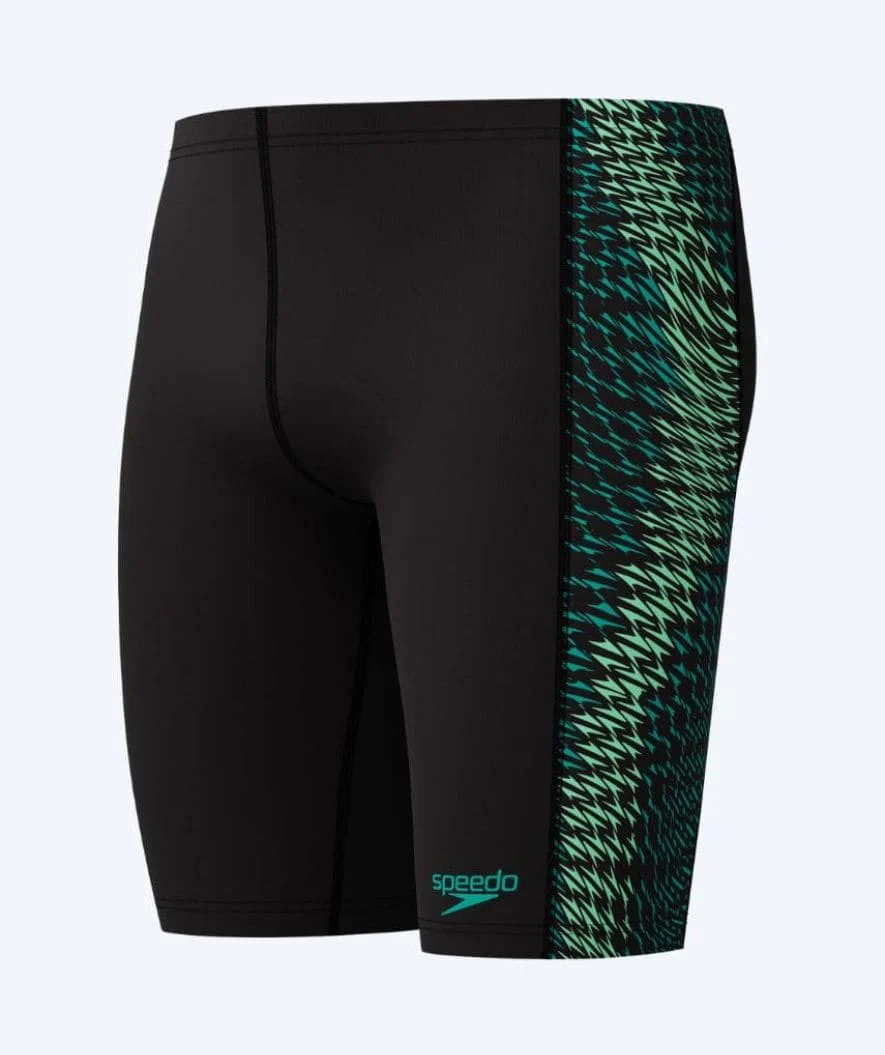 Speedo długie kąpielówki dla mężczyzn - Endurance Max Tech Pannel - Czarne/zielone - Image 8