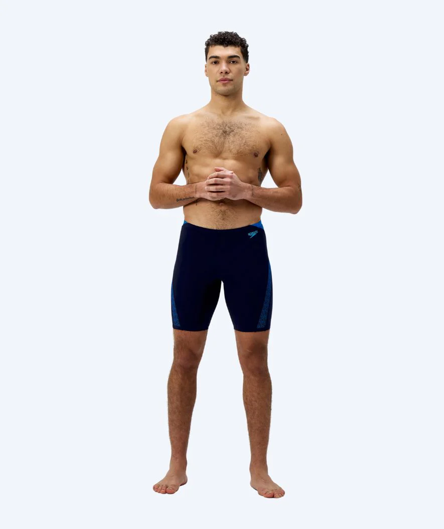Speedo długie kąpielówki dla mężczyzn - Hyperboom Splice - Ciemnoniebieski/niebieski - Image 3