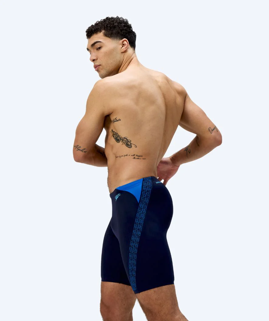 Speedo długie kąpielówki dla mężczyzn - Hyperboom Splice - Ciemnoniebieski/niebieski - Image 4