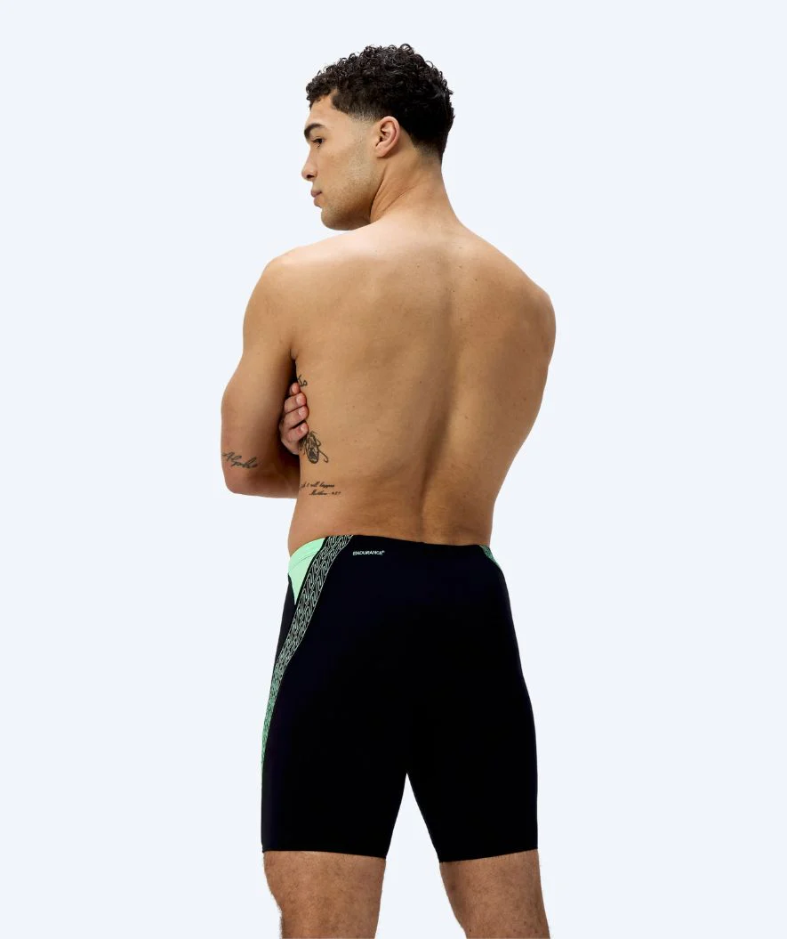Speedo długie kąpielówki dla mężczyzn - Hyperboom Splice - Czarny/zielony - Image 2
