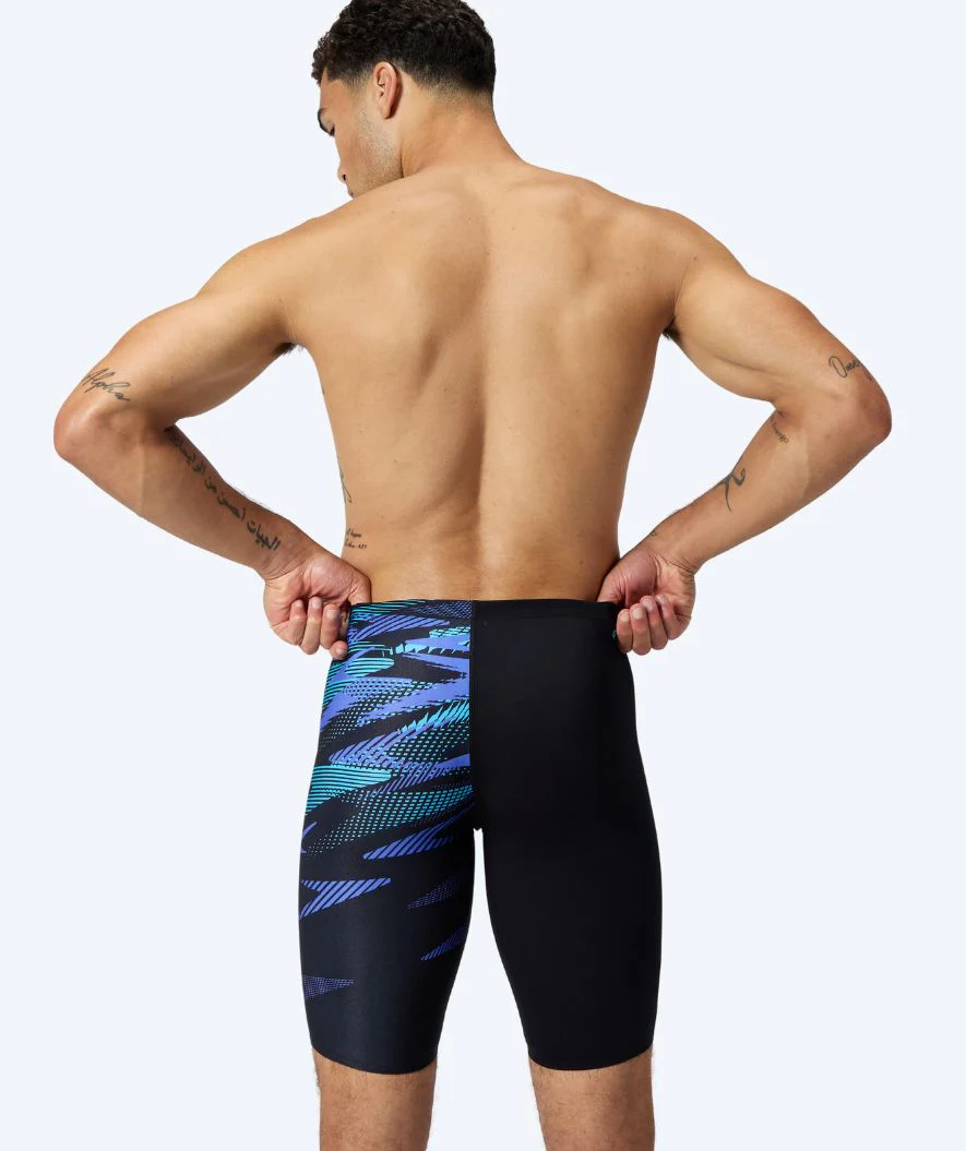 Speedo długie kąpielówki dla mężczyzn - Hyperboom V-Cut - Czarny/niebieski - Image 2