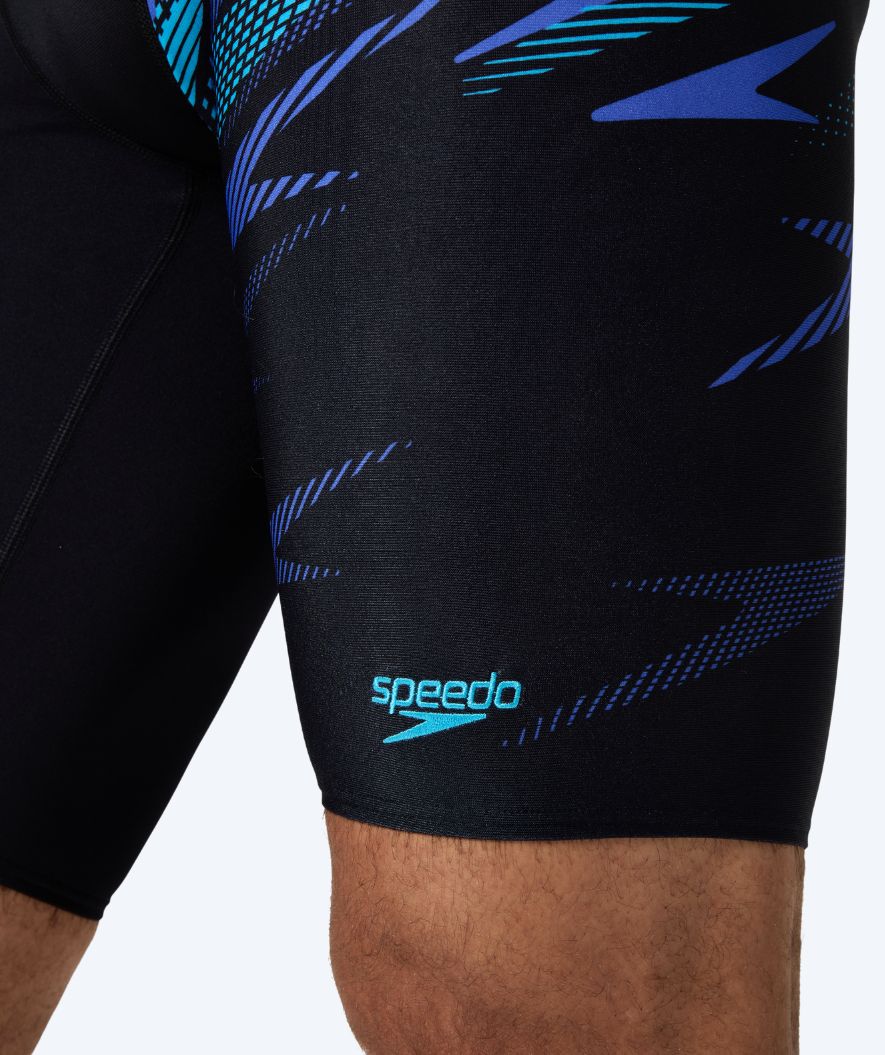 Speedo długie kąpielówki dla mężczyzn - Hyperboom V-Cut - Czarny/niebieski - Image 5
