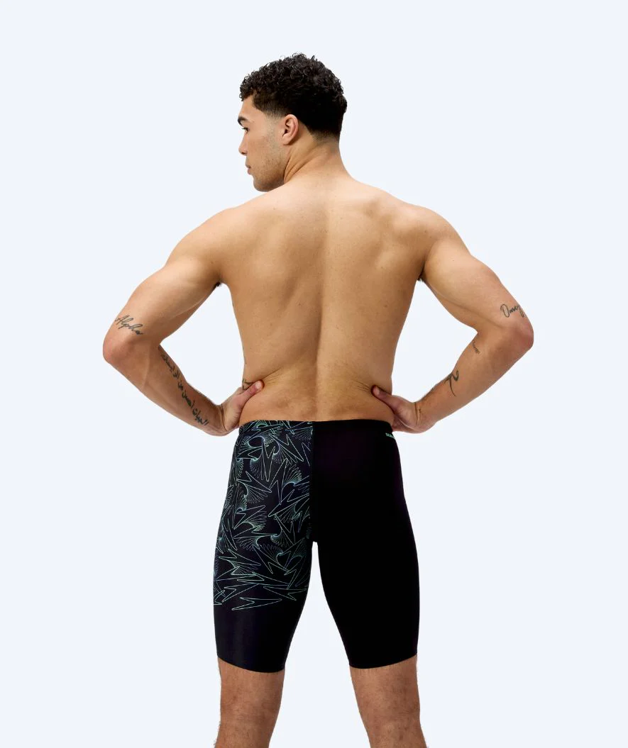 Speedo długie kąpielówki dla mężczyzn - Hyperboom V-Cut - Czarny/zielony - Image 2