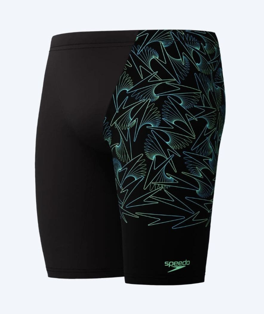 Speedo długie kąpielówki dla mężczyzn - Hyperboom V-Cut - Czarny/zielony - Image 8