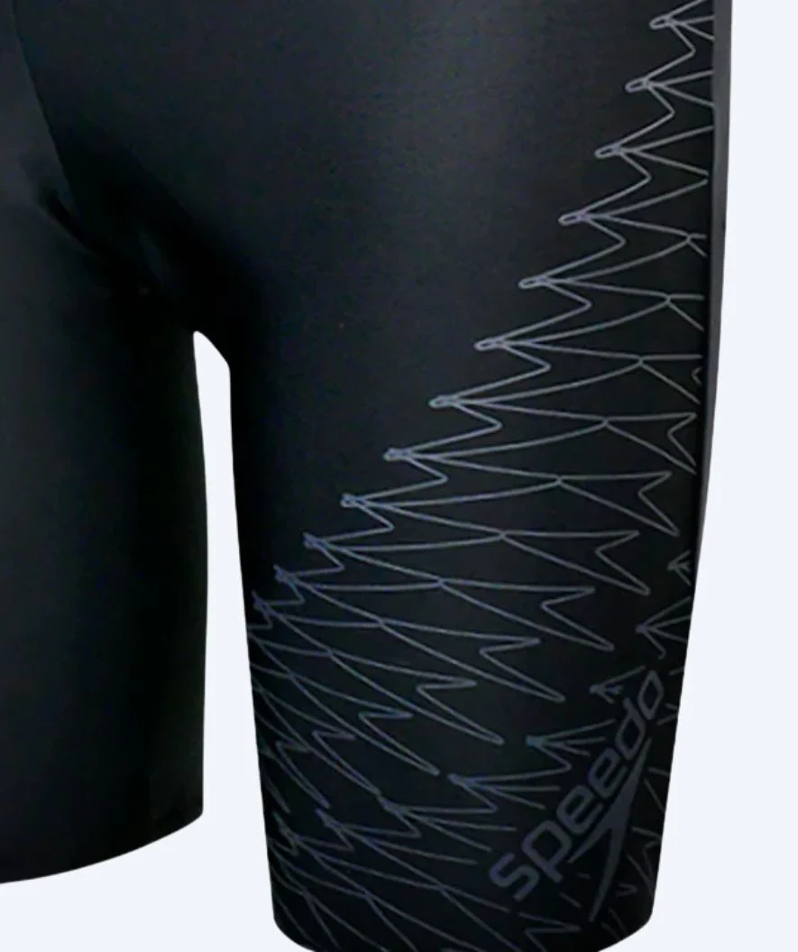 Speedo długie kąpielówki dla mężczyzn - Medley Logo - Czarny/szary - Image 2