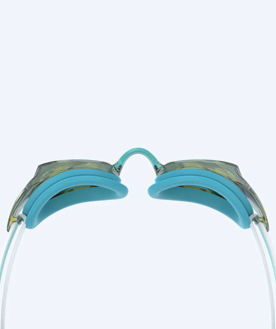 Speedo Elite okulary do pływania damskie - Vanquisher 3.0 Mirrored - Turkusowe/złote - Image 2