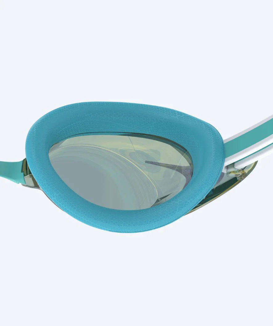 Speedo Elite okulary do pływania damskie - Vanquisher 3.0 Mirrored - Turkusowe/złote - Image 4