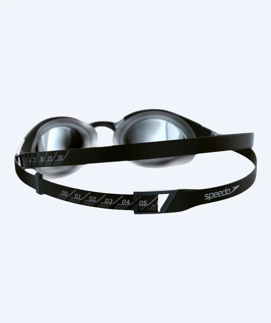Speedo Elite okulary do pływania - Fastskin Hyper Elite Mirror - Czarny/szary - Image 3