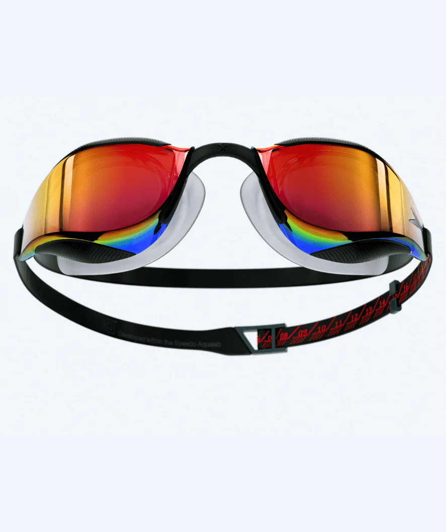 Speedo Elite okulary do pływania - Fastskin Hyper Elite Mirror - Czarny/złoty - Image 2