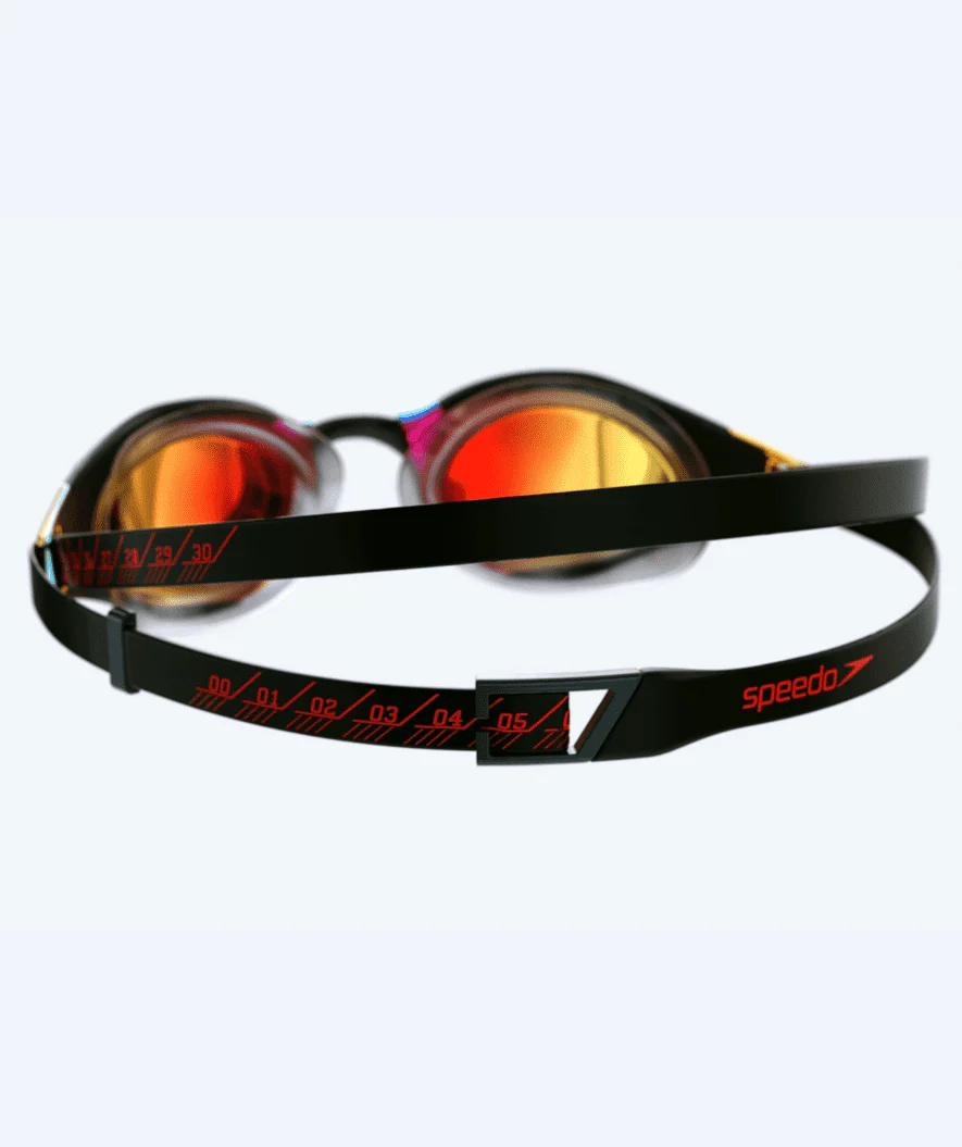 Speedo Elite okulary do pływania - Fastskin Hyper Elite Mirror - Czarny/złoty - Image 3