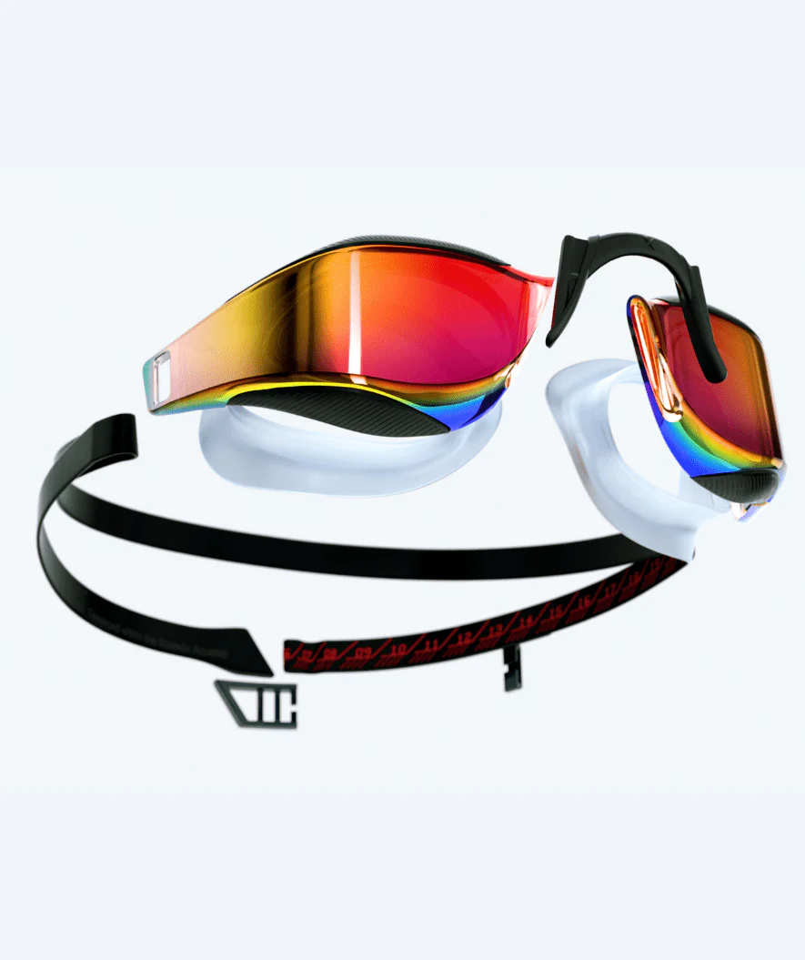 Speedo Elite okulary do pływania - Fastskin Hyper Elite Mirror - Czarny/złoty - Image 4