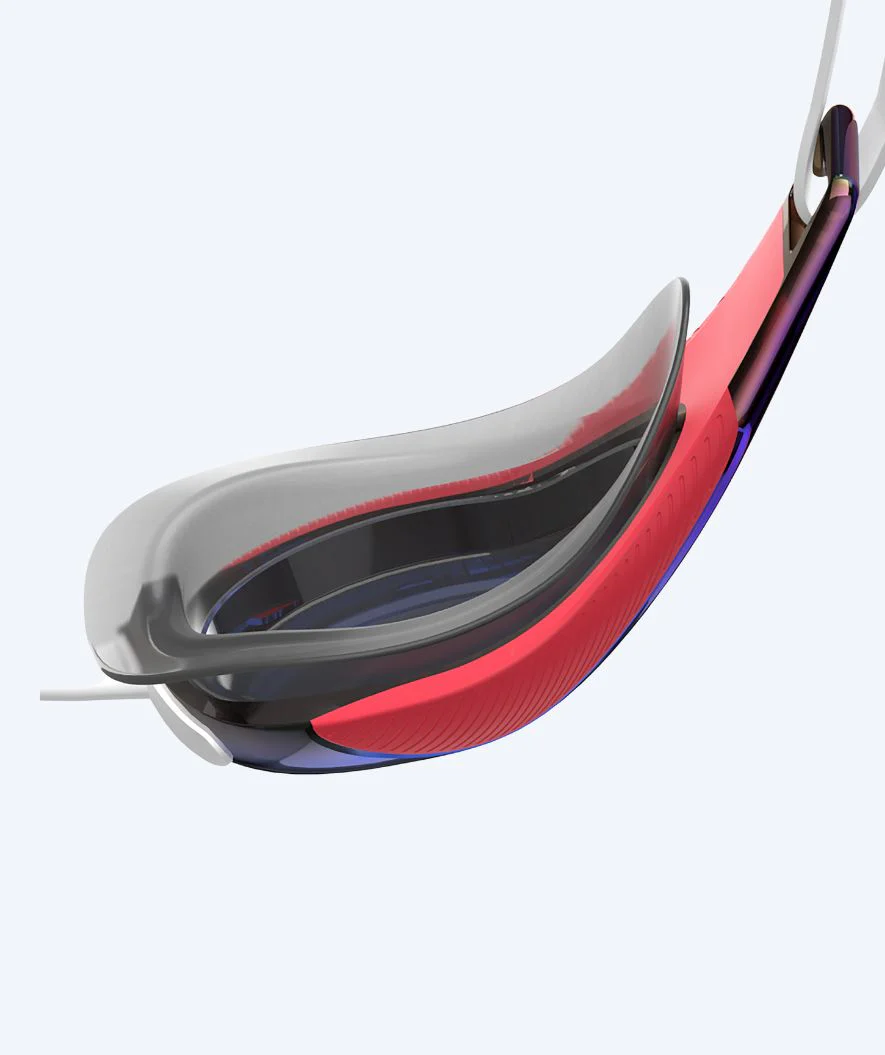 Speedo Elite okulary do pływania - Fastskin Hyper Elite Mirror - Czerwony/niebieski - Image 3
