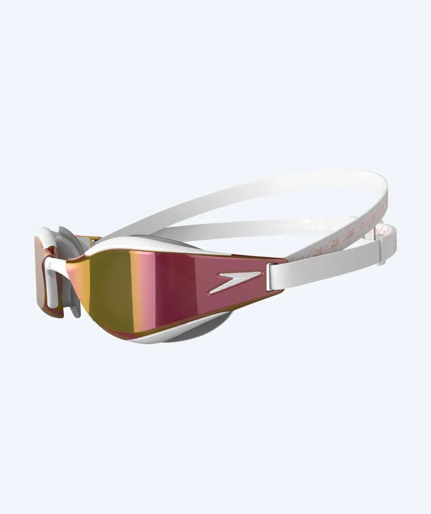 Speedo Elite okulary do pływania - Fastskin Hyper Elite Mirror - Złoty/biały - Image 3