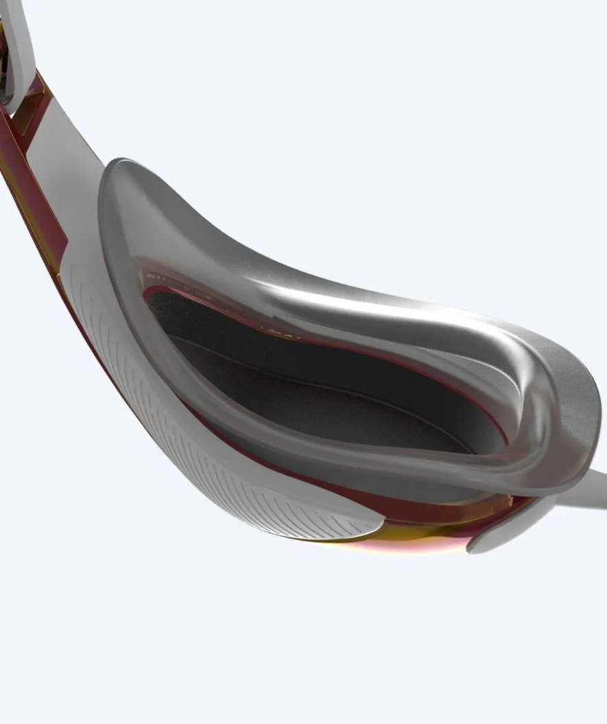 Speedo Elite okulary do pływania - Fastskin Hyper Elite Mirror - Złoty/biały - Image 4