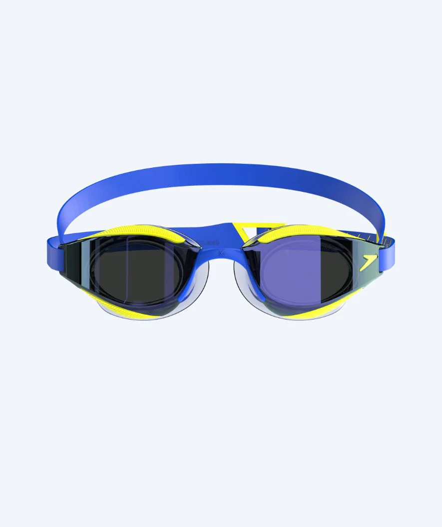 Speedo Elite okulary do pływania - Fastskin Hyper Elite Mirror - Żółty/niebieski - Image 6