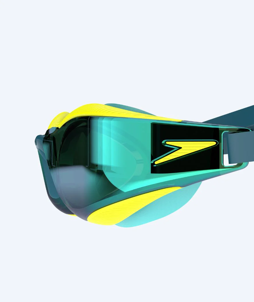 Speedo Elite okulary do pływania - Fastskin Hyper Elite Mirror - Żółty/zielony - Image 4