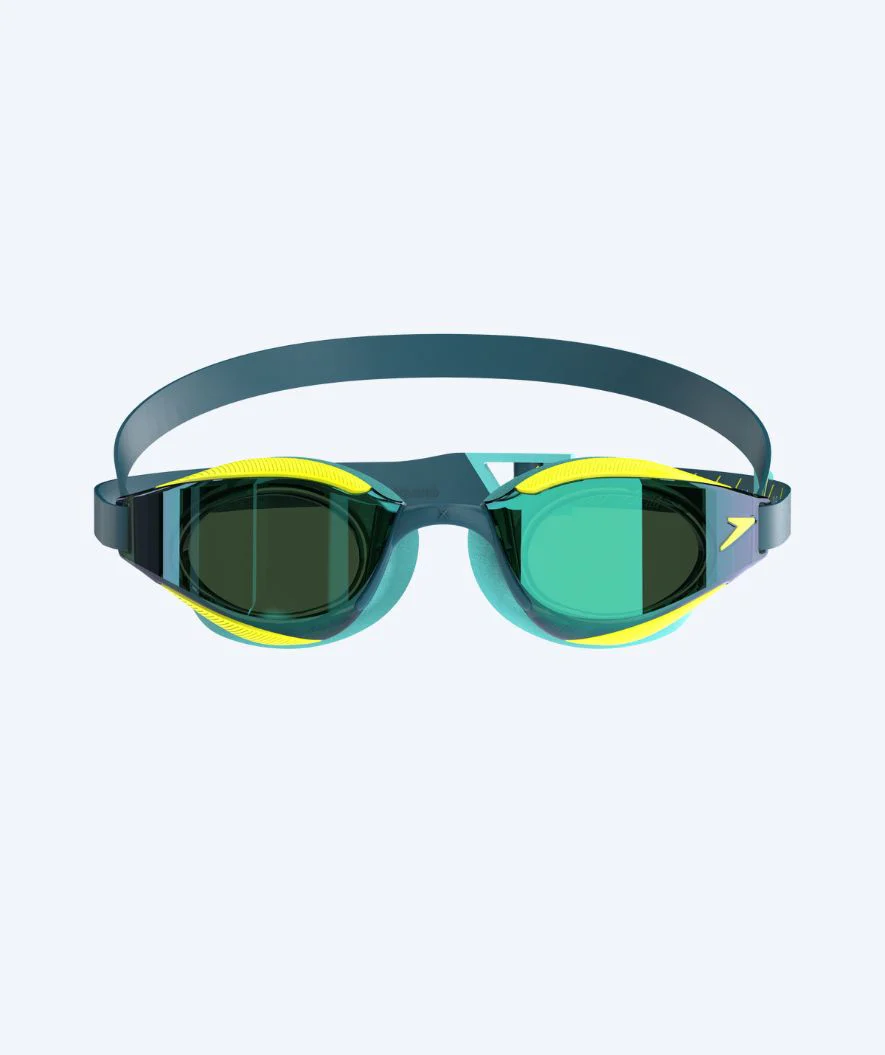 Speedo Elite okulary do pływania - Fastskin Hyper Elite Mirror - Żółty/zielony - Image 6