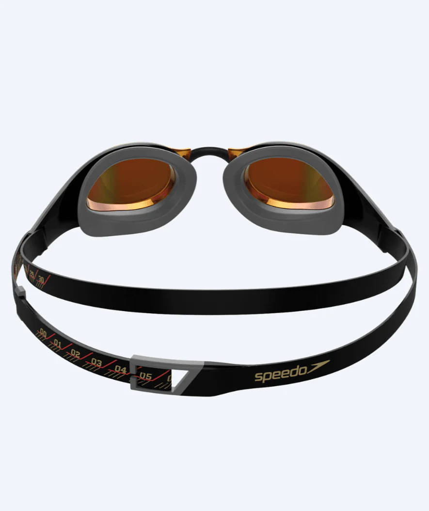 Speedo Elite okulary do pływania - Fastskin Pure Focus Mirror - Czarny/czerwony - Image 3