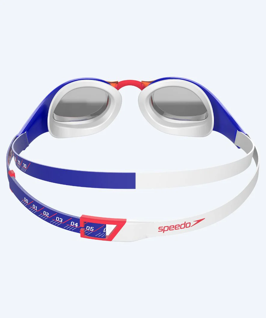 Speedo Elite okulary do pływania - Fastskin Pure Focus Mirror - Czerwony/niebieski - Image 3