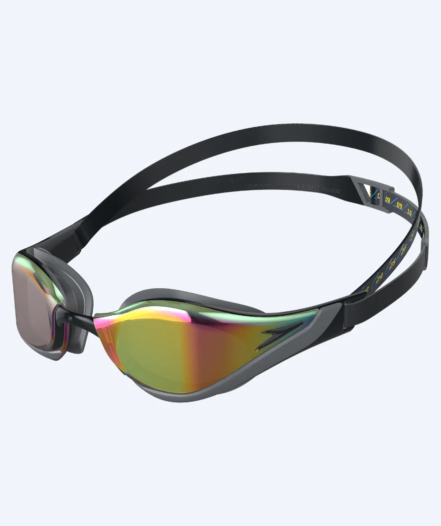 Speedo Elite okulary do pływania - Fastskin Pure Focus Mirror - Szary/złoty (soczewki lustrzane) - Image 2