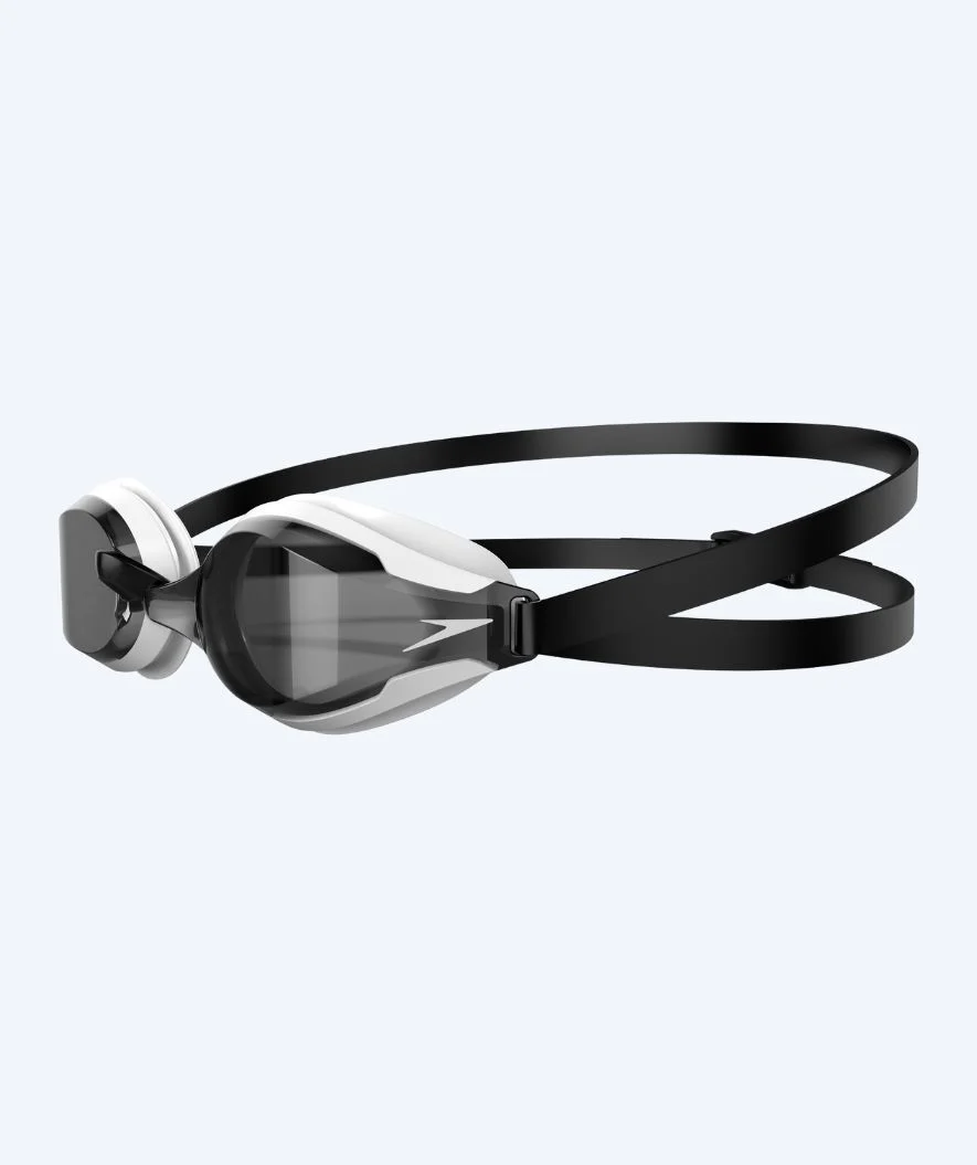 Speedo Elite okulary do pływania - Fastskin Speedsocket 2 - Białe/czarne (szare szkła) - Image 3