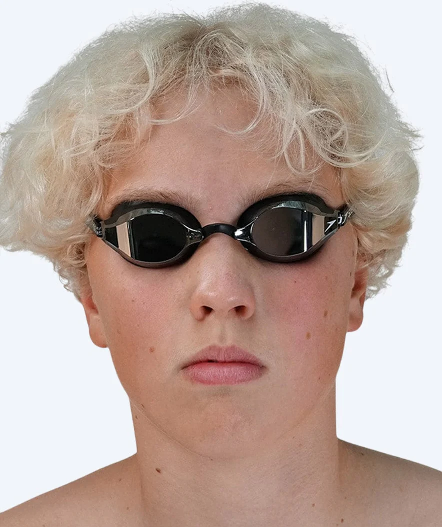 Speedo Elite okulary do pływania - Fastskin Speedsocket 2 Mirror - Czarne/srebrne - Image 5