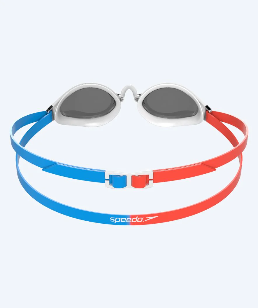 Speedo Elite okulary do pływania - Fastskin Speedsocket 2 Mirror - Czerwone/niebieske - Image 3