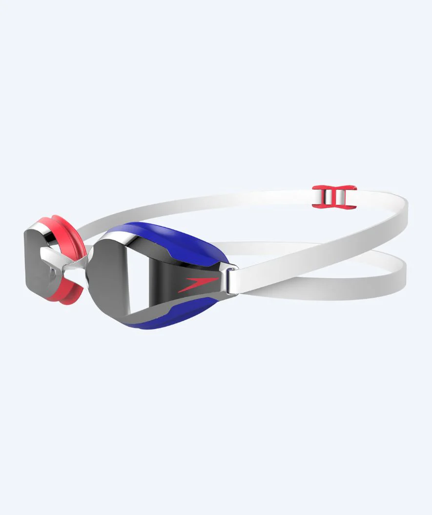 Speedo Elite okulary do pływania - Fastskin Speedsocket 2 Mirror - Niebieskie/czerwone - Image 2