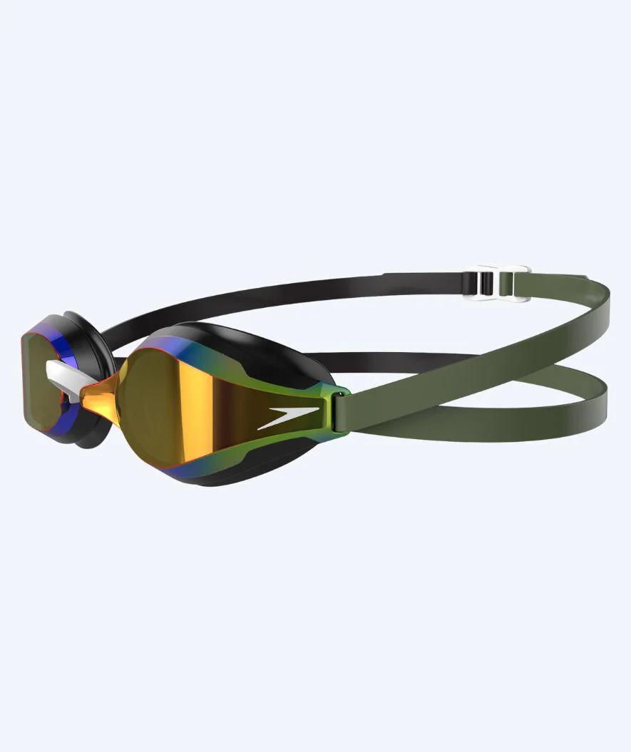 Speedo Elite okulary do pływania - Fastskin Speedsocket 2 Mirror - Zielone/czarne - Image 2