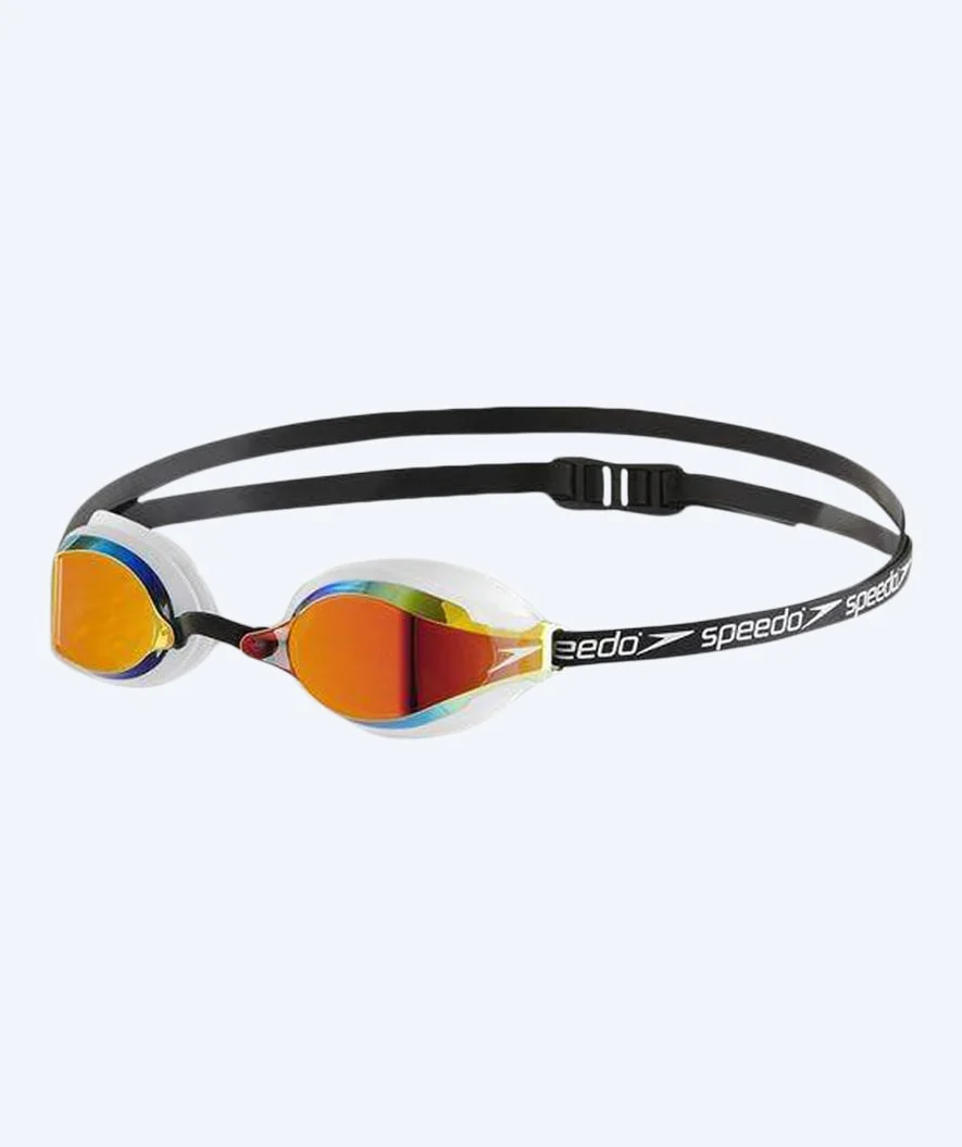 Speedo Elite okulary do pływania - Fastskin Speedsocket 2 Mirror - Złote/czarne - Image 3