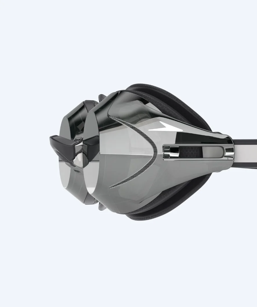 Speedo Elite okulary do pływania - Vanquisher 3.0 Mirrored - Czarne/srebrne - Image 4