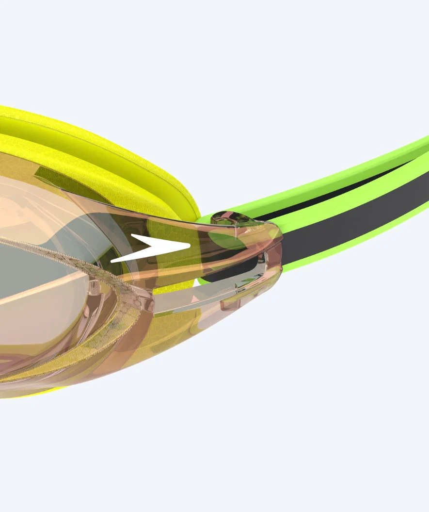 Speedo Elite okulary do pływania - Vanquisher 3.0 Mirrored - Zielone/metaliczny brąz - Image 4