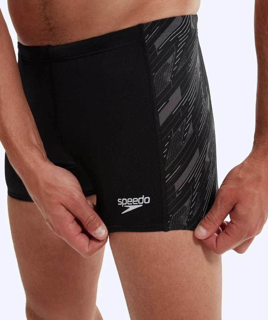 Speedo kąpielówki męskie - Hyperboom Panel - Czarne/białe - Image 3