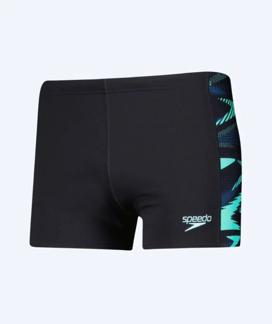 Speedo kąpielówki męskie - Hyperboom Panel - Czarne/turkusowe - Image 7