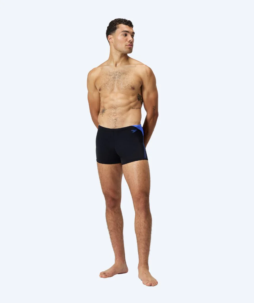Speedo kąpielówki męskie - Hyperboom Splice - Czarne/niebieskie - Image 3
