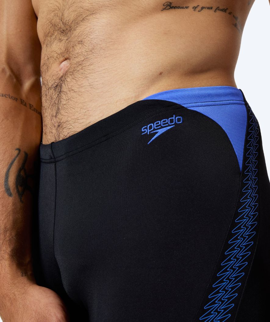 Speedo kąpielówki męskie - Hyperboom Splice - Czarne/niebieskie - Image 4
