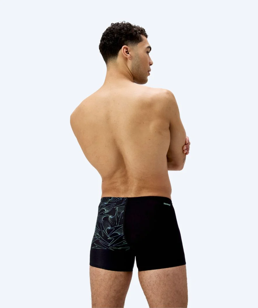 Speedo kąpielówki męskie - Hyperboom V-Cut - Czarne/zielone - Image 2