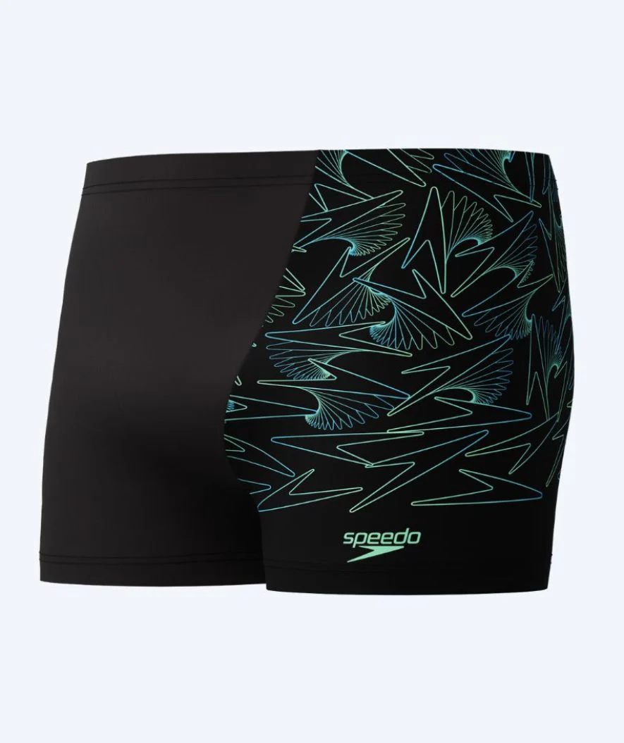 Speedo kąpielówki męskie - Hyperboom V-Cut - Czarne/zielone - Image 8