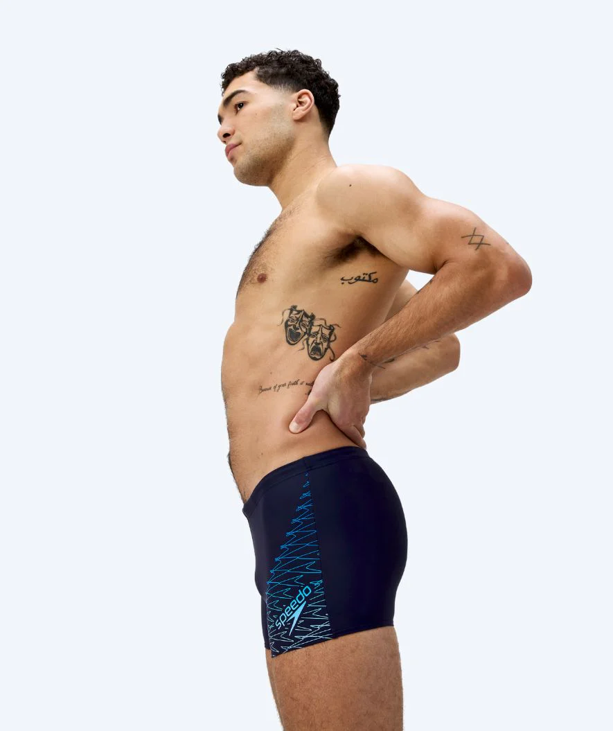 Speedo kąpielówki męskie - Medley Logo - Ciemnoniebieski/niebieski - Image 4