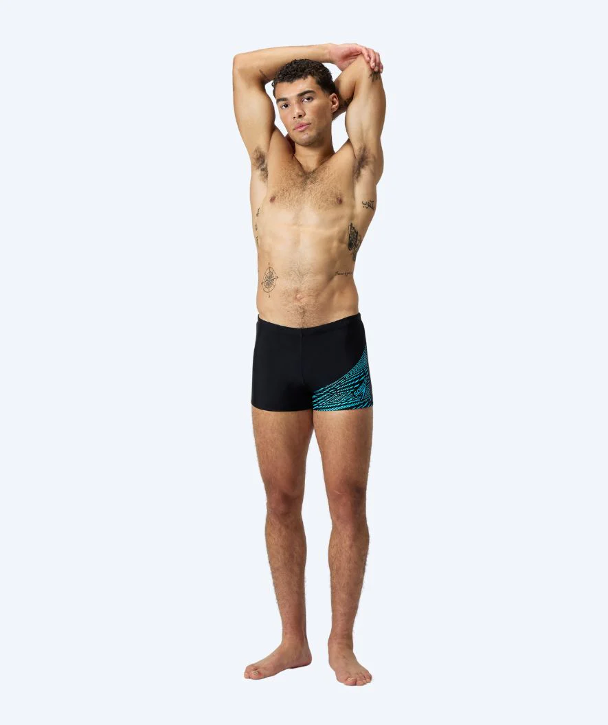 Speedo kąpielówki męskie - Medley Logo - Czarne/jasnoniebieskie - Image 3