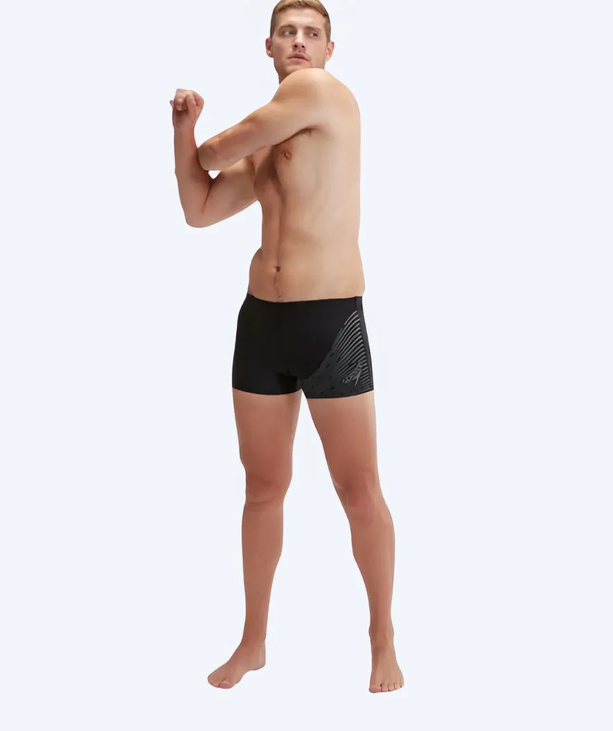 Speedo kąpielówki męskie - Medley Logo - Czarne/szare - Image 3
