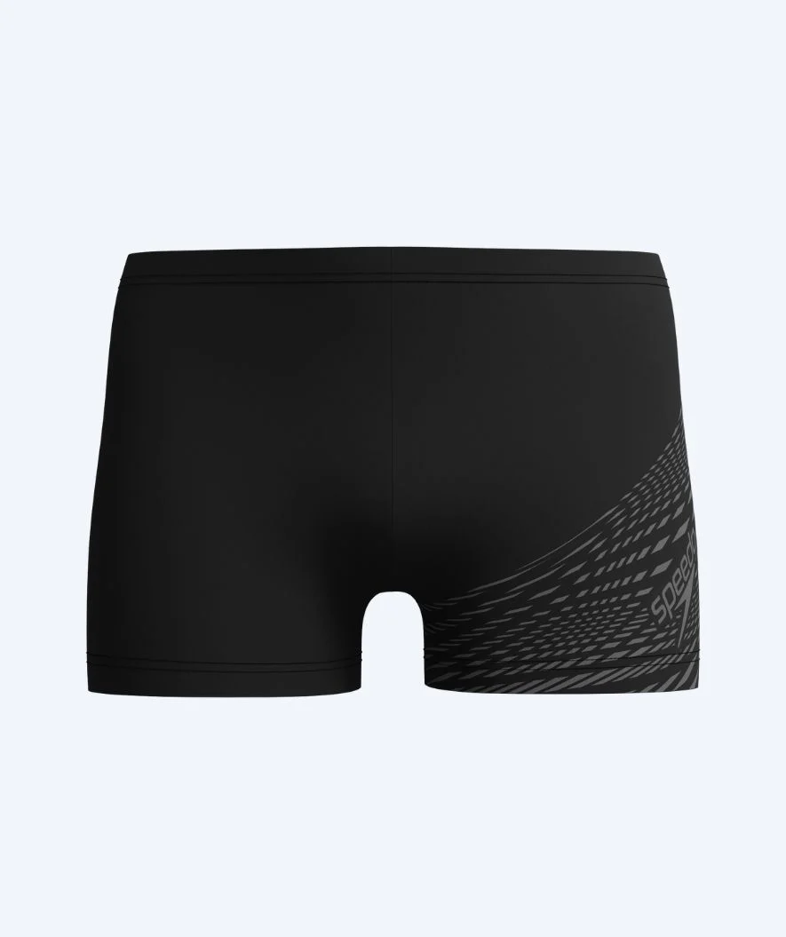 Speedo kąpielówki męskie - Medley Logo - Czarne/szare - Image 4