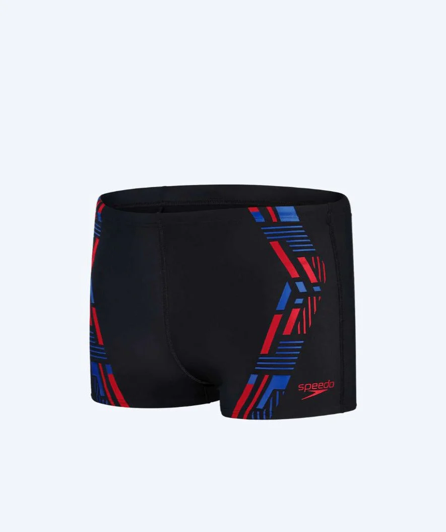 Speedo kąpielówki męskie - Tech Print - Czarno/niebieskie - Image 6