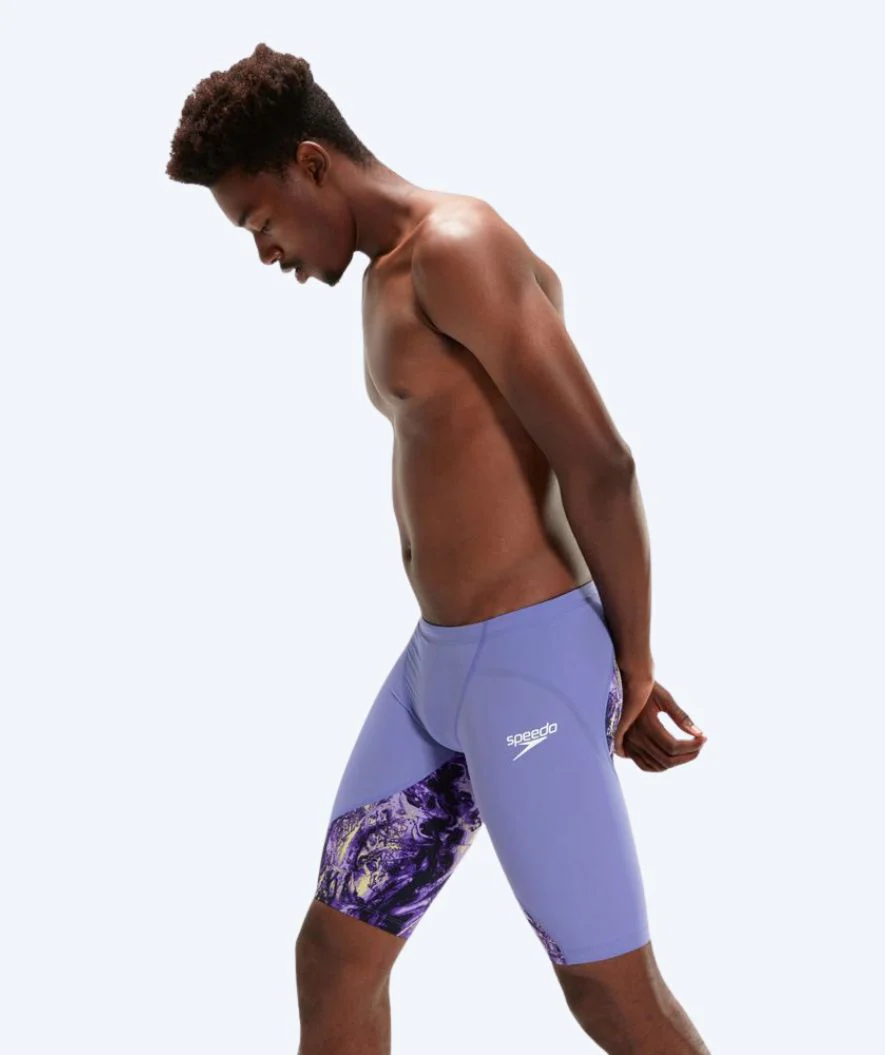Speedo kąpielówki na zawody dla mężczyzn - LZR Ignite - Fioletowy/zółty - Image 4