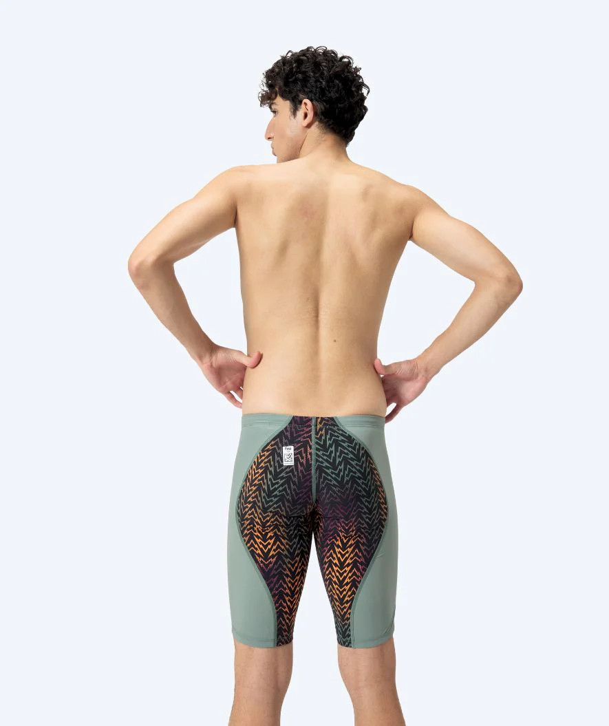 Speedo kąpielówki na zawody dla mężczyzn - LZR Ignite - Zielony/pomarańczowy - Image 2